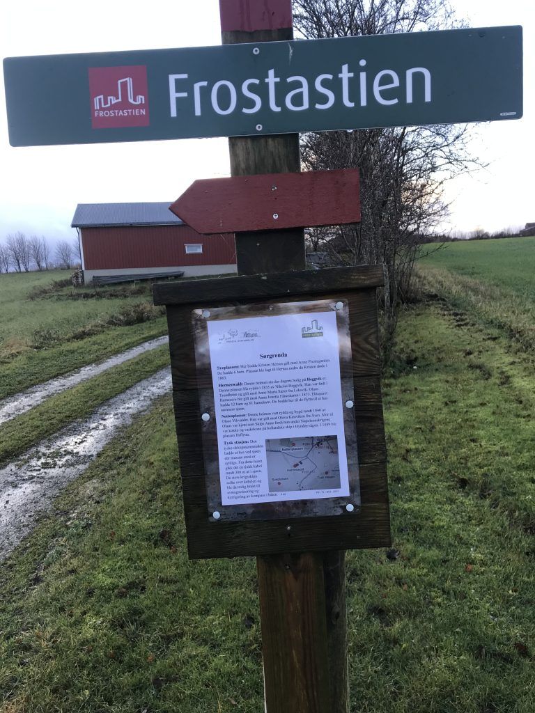 Nytt skilt ved Gullberget
